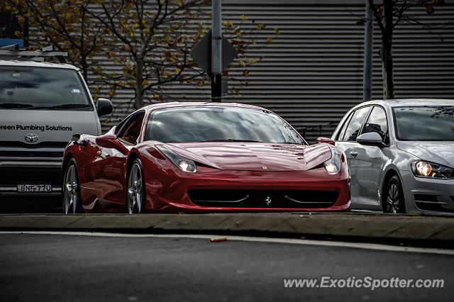 Ferrari 458 Italia spotted in Sydney, Australia