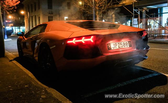 Lamborghini Aventador spotted in Blenheim, New Zealand