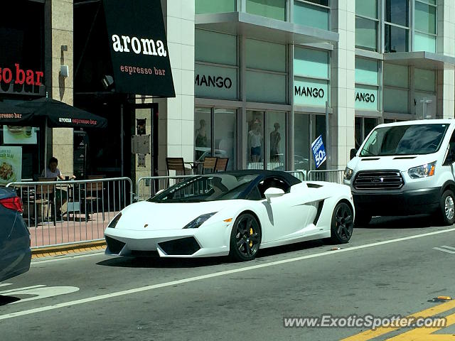 Lamborghini Gallardo spotted in Miami Beach, Florida