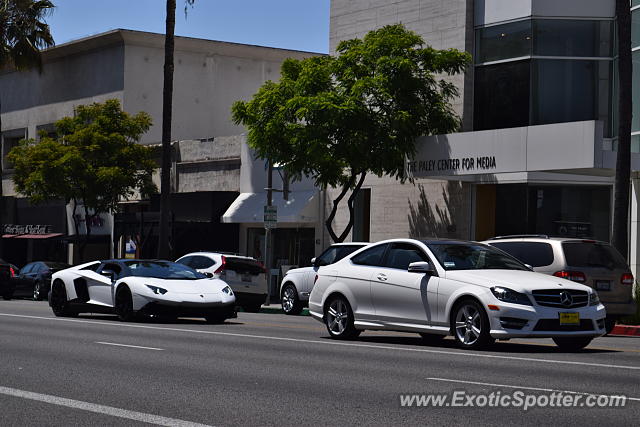 Lamborghini Aventador spotted in Beverly Hills, California