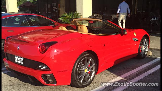 Ferrari California spotted in Houston, Texas