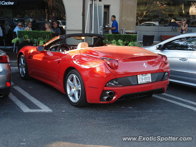 Ferrari California spotted in Dallas, Texas