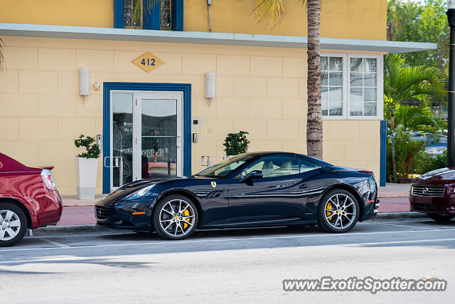 Ferrari California spotted in Miami, Florida