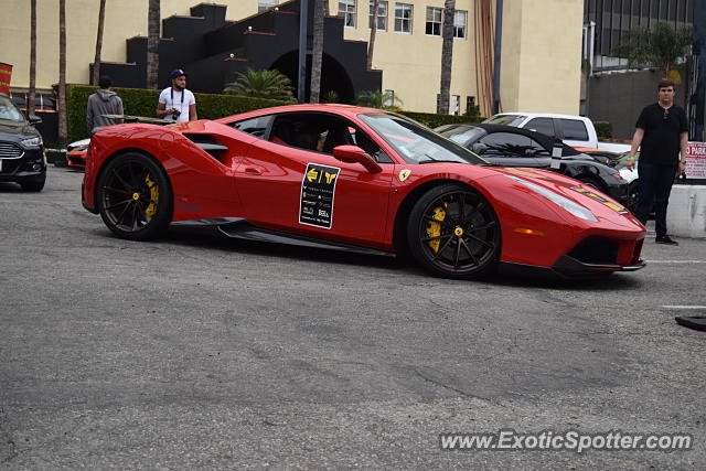 Ferrari 488 GTB spotted in Hollywood, California