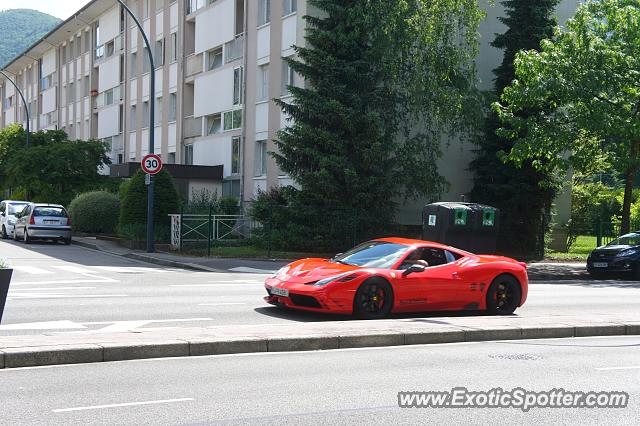 Ferrari 458 Italia spotted in Annecy, France