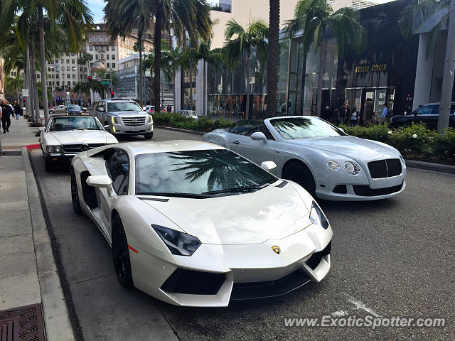 Lamborghini Aventador spotted in Beverly Hills, California