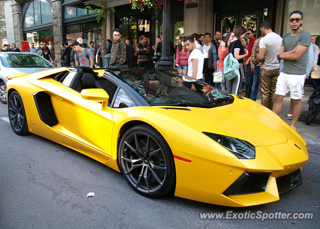 Lamborghini Aventador spotted in Montreal, Canada