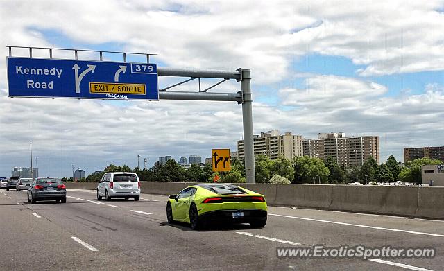 Lamborghini Huracan spotted in Toronto, Canada