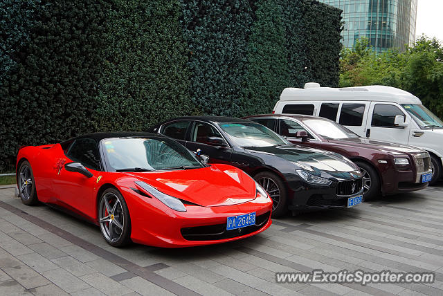 Ferrari 458 Italia spotted in Shanghai, China