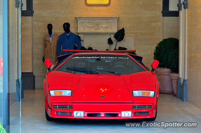 Lamborghini Countach spotted in Beverly Hills, California