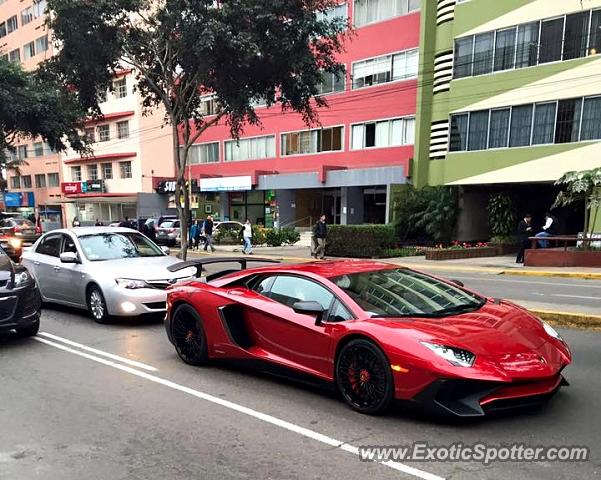 Lamborghini Aventador spotted in Lima, Peru