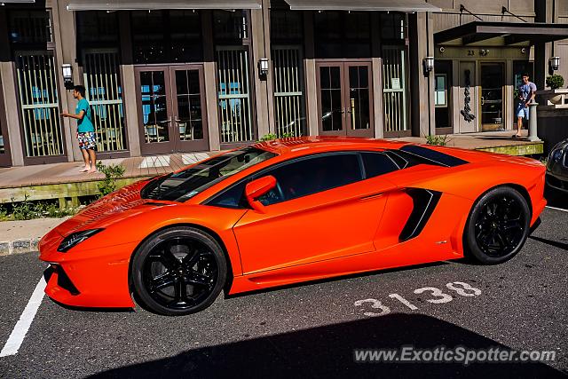 Lamborghini Aventador spotted in Long Branch, New Jersey