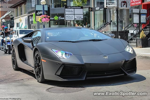 Lamborghini Aventador spotted in Toronto, Canada