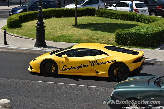 Lamborghini Huracan spotted in Warsaw, Poland