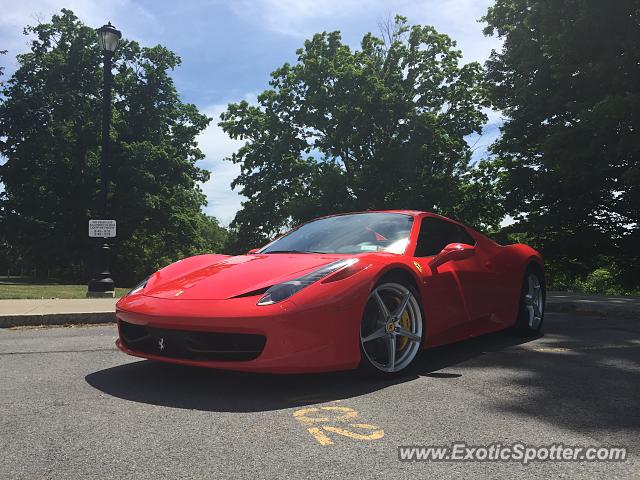 Ferrari 458 Italia spotted in Victor, New York