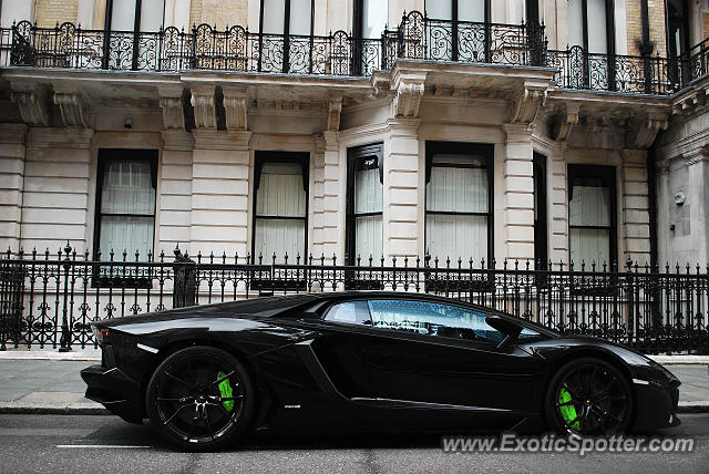 Lamborghini Aventador spotted in London, United Kingdom