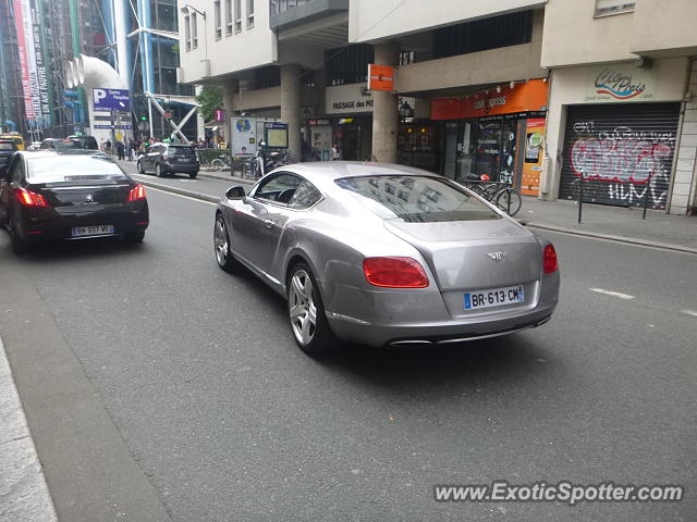 Bentley Continental spotted in Paris, France