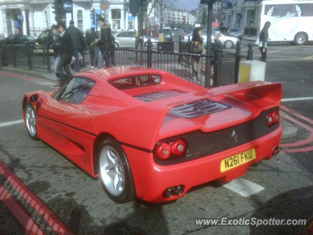 Ferrari F50 spotted in London, United Kingdom