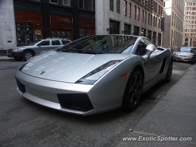 Lamborghini Gallardo spotted in Boston, Massachusetts