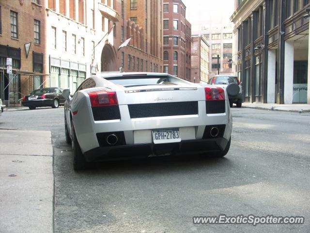 Lamborghini Gallardo spotted in Boston, Massachusetts