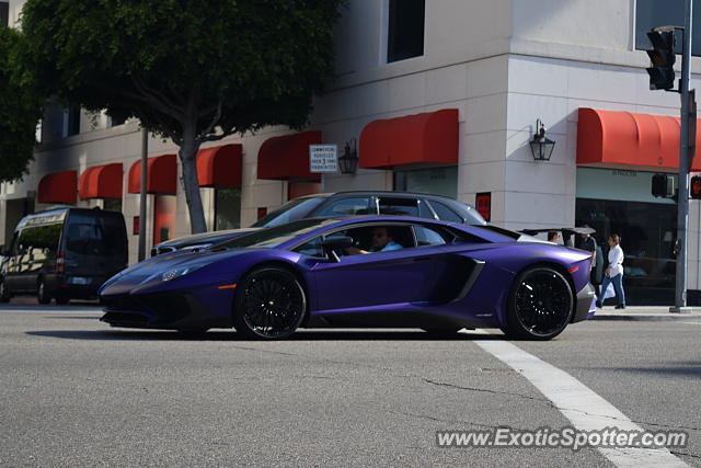 Lamborghini Aventador spotted in Beverly Hills, California