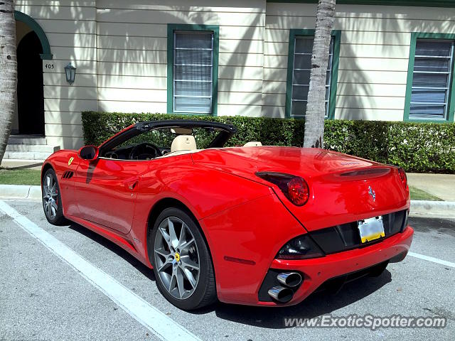 Ferrari California spotted in Palm Beach, Florida