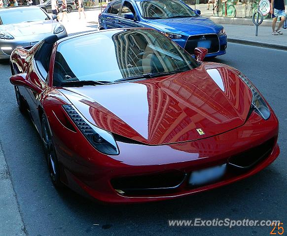 Ferrari 458 Italia spotted in Toronto, Canada