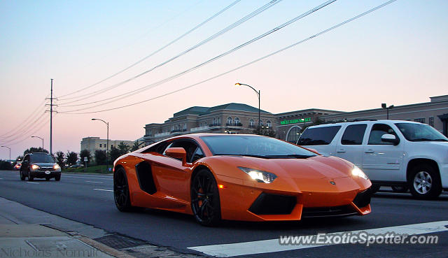 Lamborghini Aventador spotted in Charlotte, North Carolina