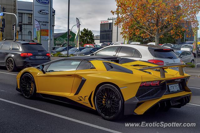 Lamborghini Aventador spotted in Auckland, New Zealand