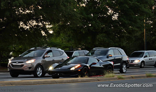 Ferrari 458 Italia spotted in Charlotte, North Carolina