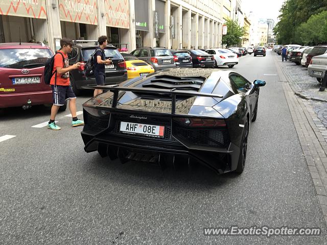 Lamborghini Aventador spotted in Warsaw, Poland