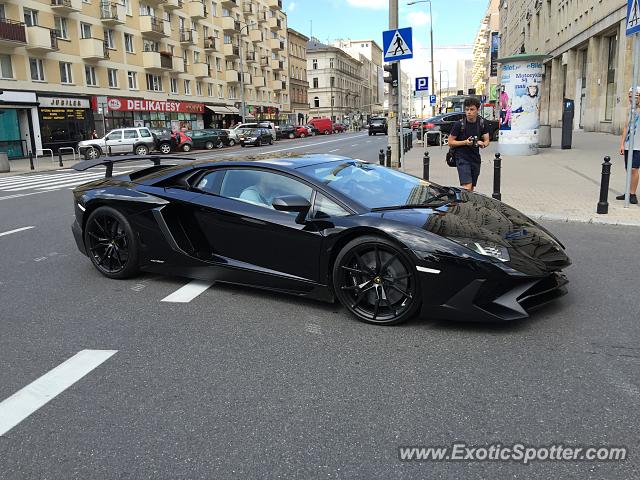 Lamborghini Aventador spotted in Warsaw, Poland