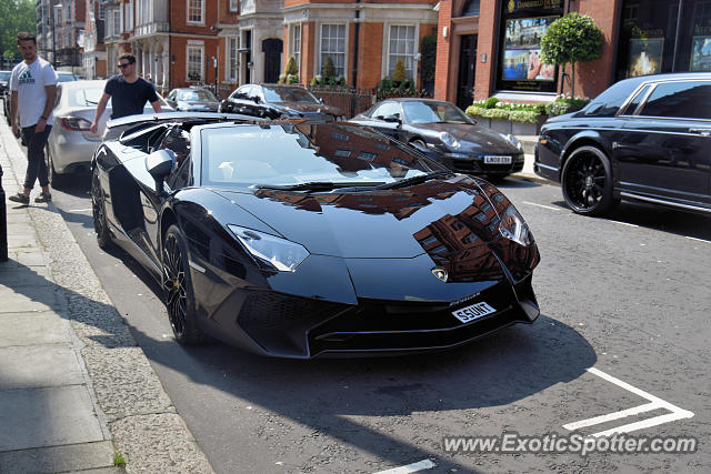 Lamborghini Aventador spotted in London, United Kingdom