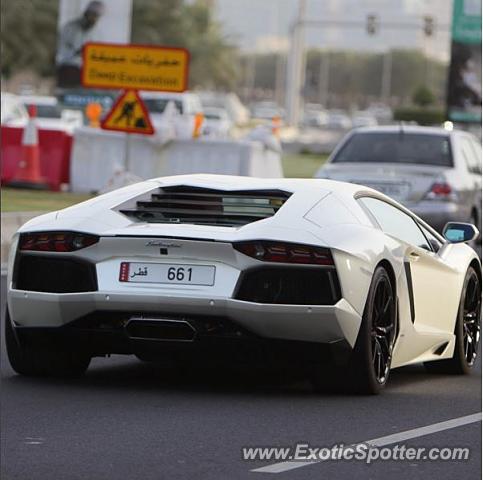 Lamborghini Aventador spotted in Doha, Qatar