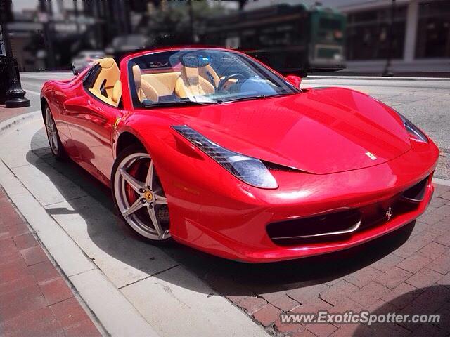 Ferrari 458 Italia spotted in Fort Worth, Texas