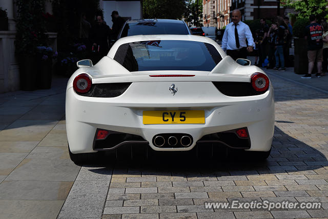 Ferrari 458 Italia spotted in London, United Kingdom