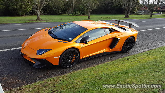 Lamborghini Aventador spotted in Pirongia, New Zealand