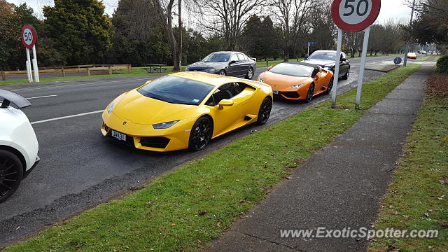 Lamborghini Huracan spotted in Pirongia, New Zealand