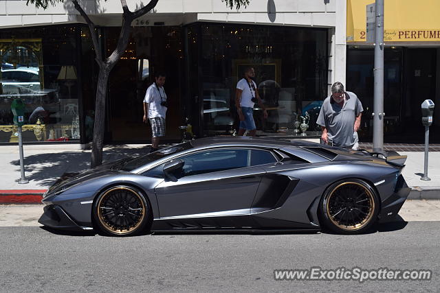 Lamborghini Aventador spotted in Beverly Hills, California