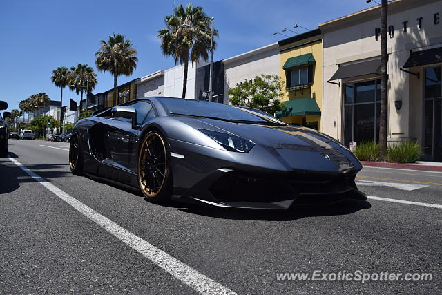 Lamborghini Aventador spotted in Beverly Hills, California