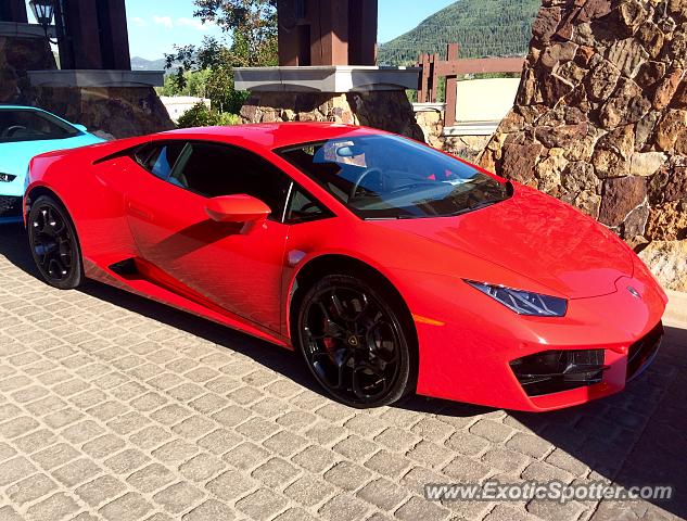 Lamborghini Huracan spotted in Park City, Utah