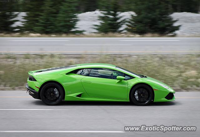 Lamborghini Huracan spotted in Canmore, Canada