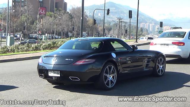 Mercedes SLS AMG spotted in Santiago, Chile