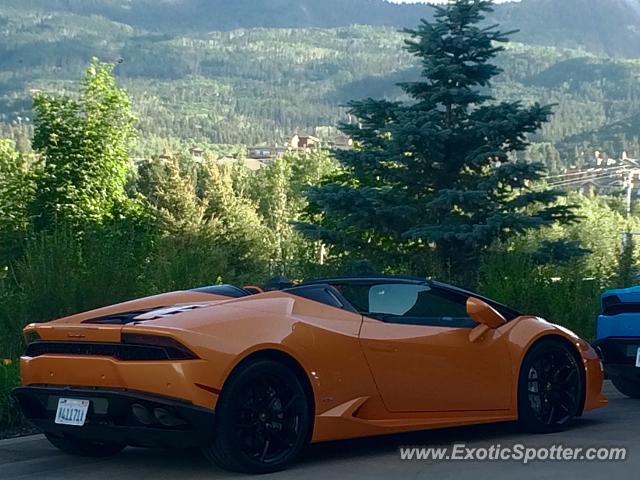 Lamborghini Huracan spotted in Park City, Utah