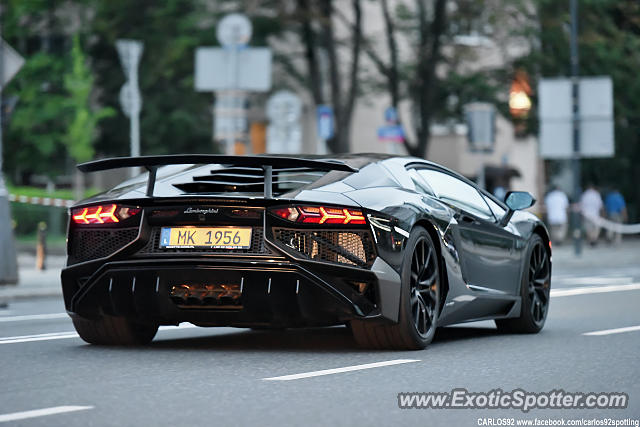 Lamborghini Aventador spotted in Warsaw, Poland