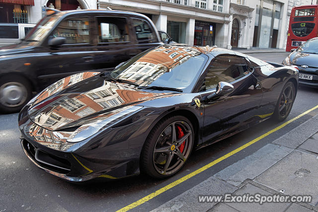 Ferrari 458 Italia spotted in London, United Kingdom