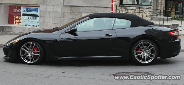 Maserati GranCabrio spotted in Montreal, QC, Canada