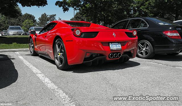 Ferrari 458 Italia spotted in Mississauga, Canada