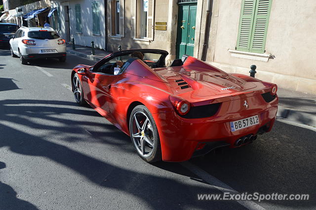 Ferrari 458 Italia spotted in St-Tropez, France