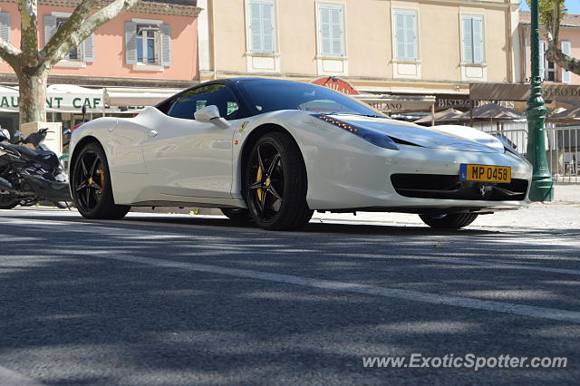 Ferrari 458 Italia spotted in St-Tropez, France